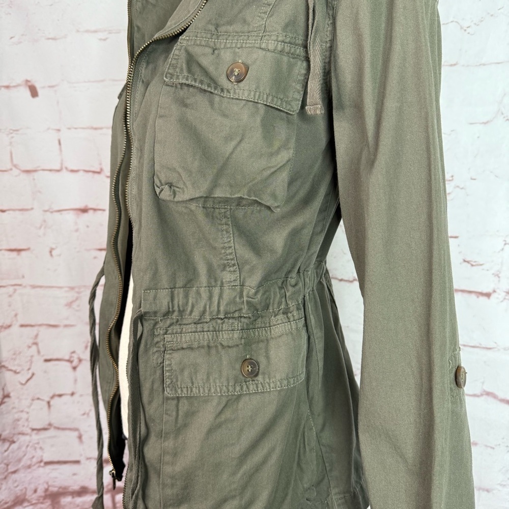 BAR III Army Green XS Utility Safari Cotton Field Jacket Size Extra Small - Picture 2 of 15